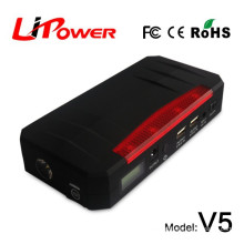 shenzhen factory offer 20000mAh 12v lithium battery jump starter with air compressor with torch